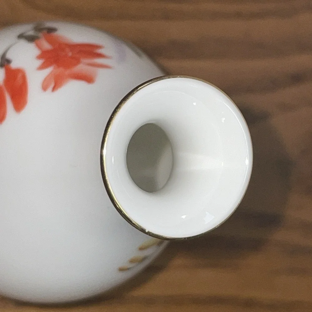 Signed Noritake‎ Bone China Single Flower Bud Vase Nippon Toki Japan